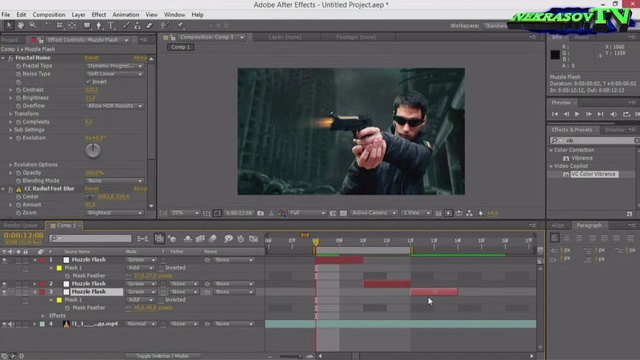 шоу NEKRASOV TV. After Effects #1 Sci-Fi Weapon FX (Action Essentials + shockwave + Color Vibrance) смотреть онлайн