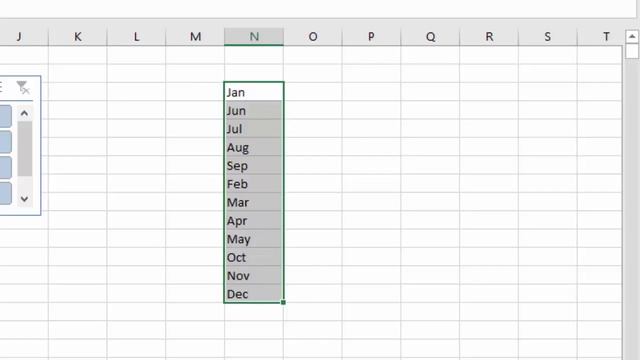 Rearrange Months name in excel slicer смотреть онлайн