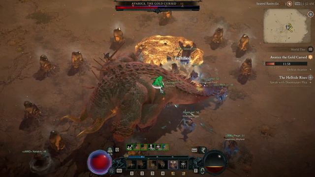 Diablo 4 World Boss gold goblin :) / Barbarian HOTA 2160p ultra смотреть онлайн