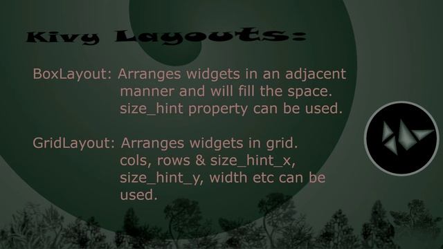 Kivy Layouts смотреть онлайн