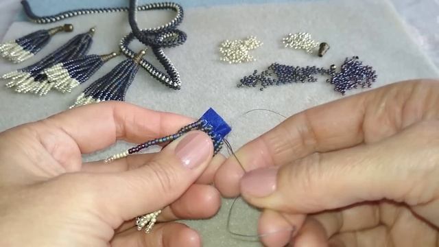 Beaded jewelry. Украшение из бисера смотреть онлайн