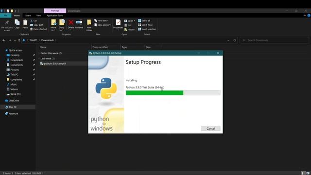 How to Install & Setup Python 3.9 on Windows 10 | Set up Python in Environment Variable | 64 bit смотреть онлайн