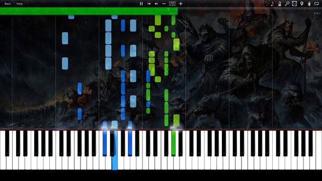 Powerwolf - Call of The Wild Synthesia Piano Tutorial (MIDI) //Anatole_Piano смотреть онлайн
