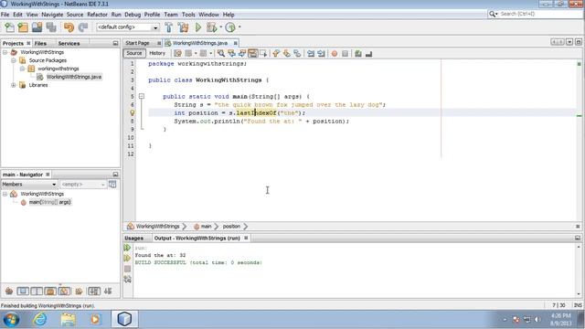 Searching Strings in Java смотреть онлайн