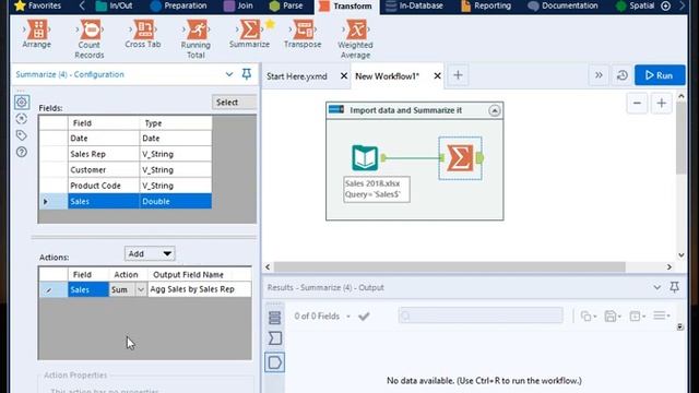 Alteryx Tool - How to use the Summarize tool смотреть онлайн