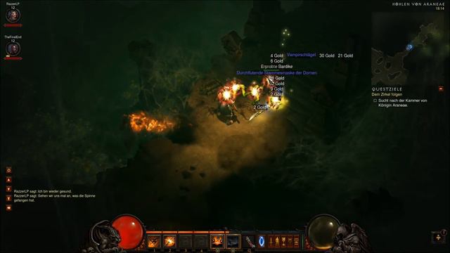 Let's Play Together Diablo 3 #16 [HD] - Spinnen смотреть онлайн