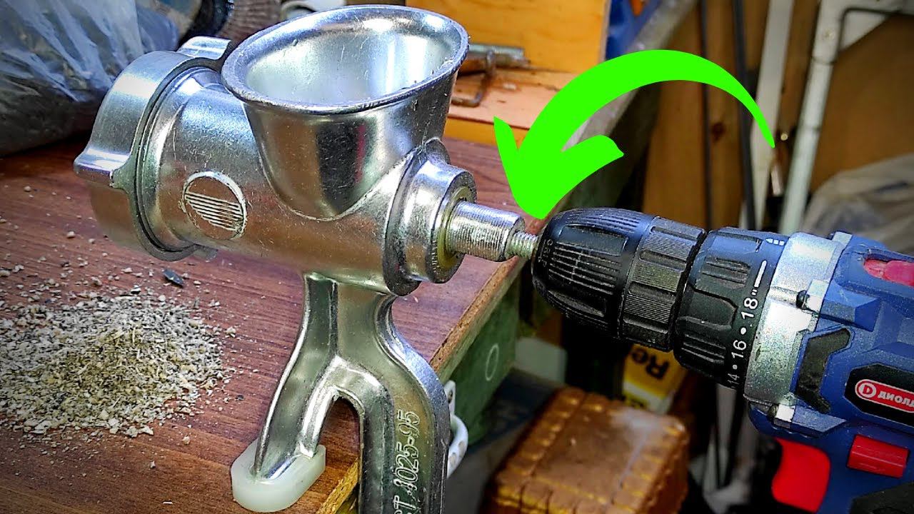 Из ручной мясорубки сделал электрическую #55 смотреть онлайн