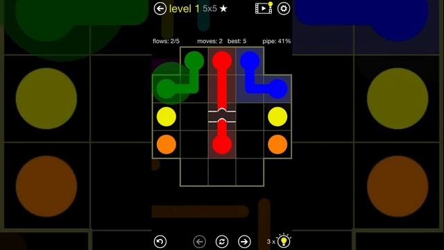 Flow Free Bridges: Level 1 смотреть онлайн