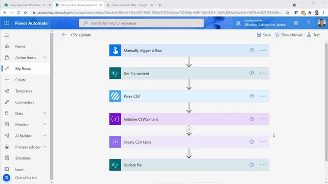 Insert, Delete and Update on CSV file in Power Automate смотреть онлайн