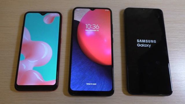 Samsung Galaxy A01 Vs A02s Vs A03s Bootanimation