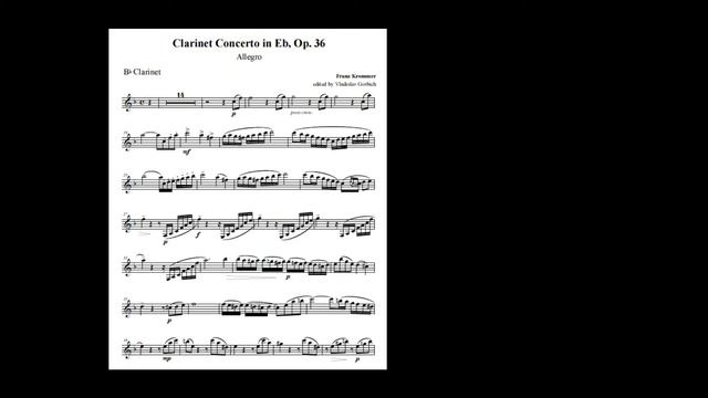 Krommer Clarinet Concerto Mvt 1 Allegro смотреть онлайн