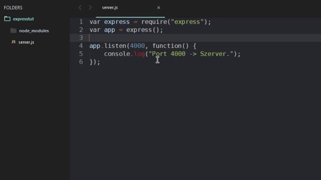 Egyszerű Express Webszerver Node.js-ben смотреть онлайн