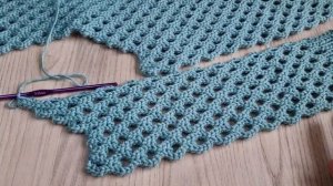 Жилет крючком с узором Ажурные соты