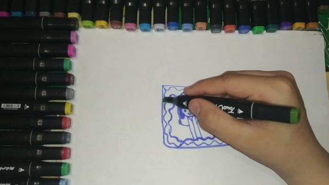 как можно нарисовать рамку | Drawing for children ramka смотреть онлайн