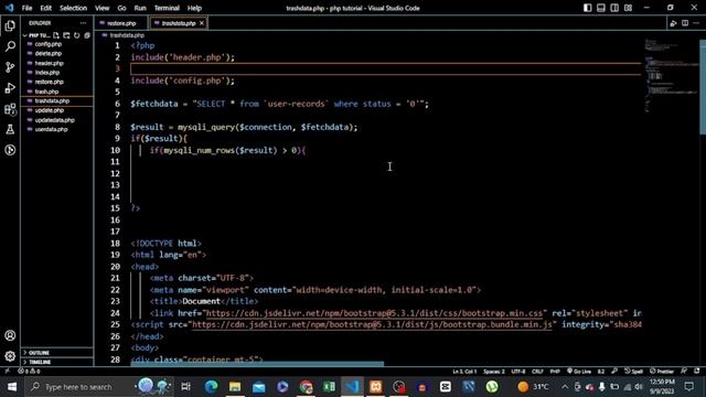 Master PHP Form Handling with Trash and Restore Functionality | PHP Tutorial смотреть онлайн