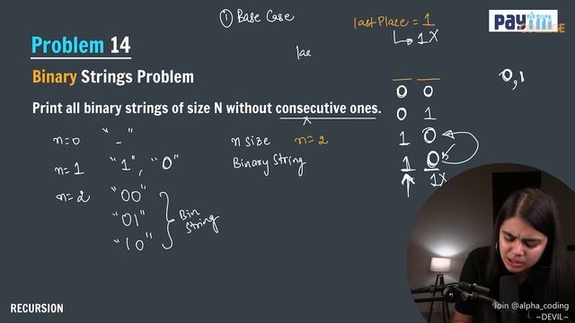183. Binary Strings Problem | DSA in Java || Alpha Batch 5.0 смотреть онлайн