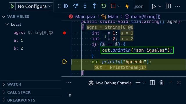 Curso de Java: 70 - Debug, depuración, como debuggear en visual studio code, Variables, if/else смотреть онлайн