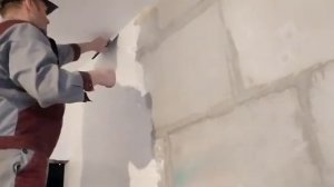Самостоятельно шпаклюю стену из пазогребневых плит ПГП – снято на видео