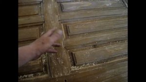 Неудачный ремонт деревянной филенчатой двери