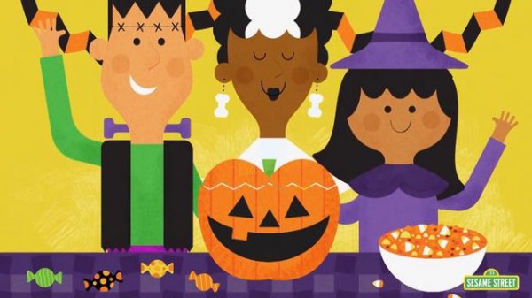 Sesame Street: Making Pumpkin Faces | Halloween Song
