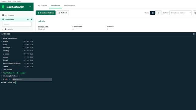 delete or drop database || delete database in mongosh || mongosh смотреть онлайн