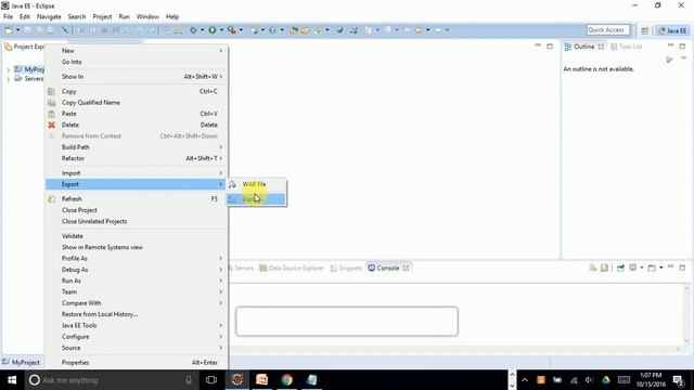 How to create .WAR (Web Archive) file of any project through Eclipse IDE смотреть онлайн