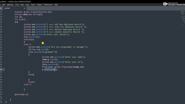 Employee Management System| Java | using command prompt | part-1 смотреть онлайн