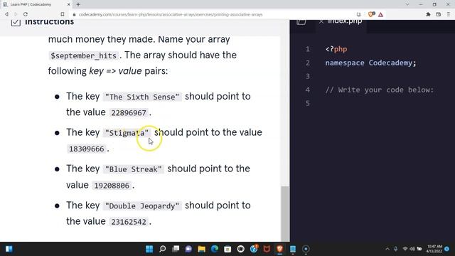 Printing Associative Arrays, How to Log Out an Associative Array, Use implode and print_r function смотреть онлайн