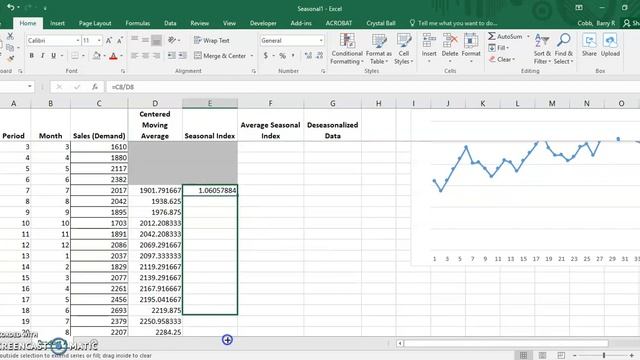 Deseasonalized Data with a Centered Moving Average смотреть онлайн