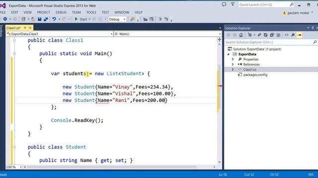 Export data to excel (C# code) смотреть онлайн