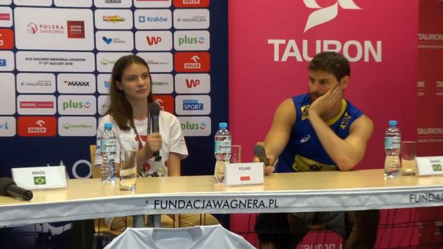 Konferencja pomeczowa z udziałem trenera Renan Dal Zotto i Bruno Rezende смотреть онлайн