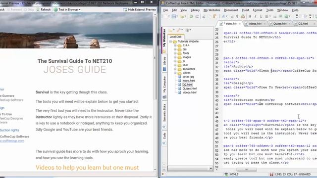 CoffeeCup FREE HTML Editor смотреть онлайн