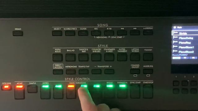 How to use the￼ metronome and transpose music on the DGX-670 смотреть онлайн