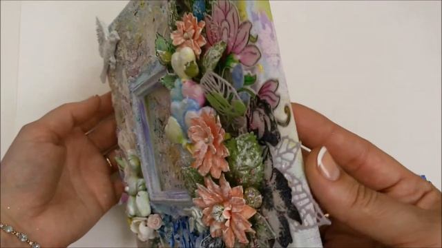 Скрапбукинг. Scrapbooking. Handmade. Холст-рамка.