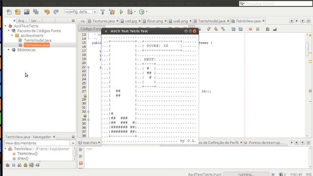 Java ASCII Text Game from scratch - JTextArea ASCII Tetris (1984) test смотреть онлайн