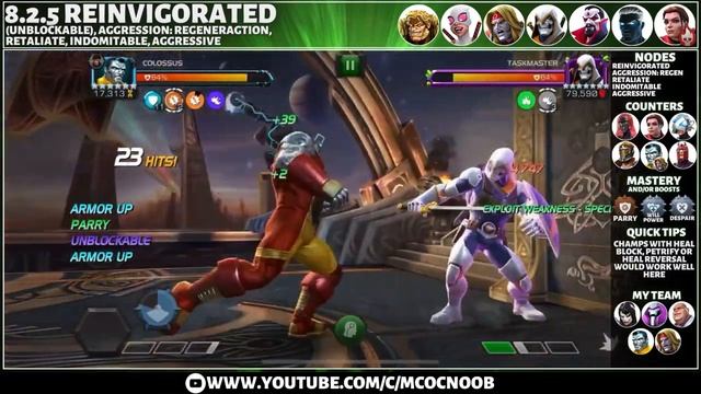 MCOC Act 8.2.5 - Reinvigorated, Aggression: Regeneration, retaliate, indomitable - Kitty Pryde смотреть онлайн