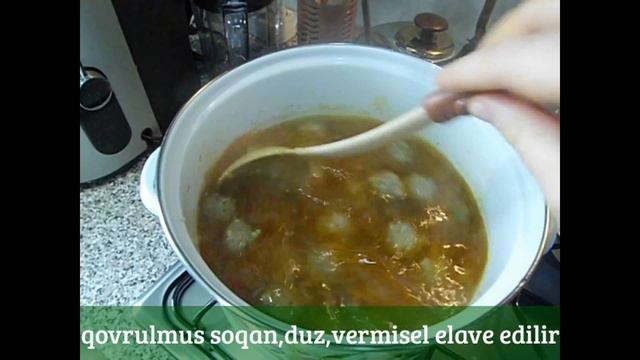 Kufteli Sorba.Kufte Supu.Köfteli Çorba.Суп с фрикадельками