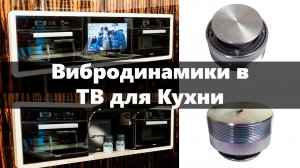 Вибродинамик (резонансная колонка, вибрационный спикер) в телевизорах для ванной и ТВ для кухни