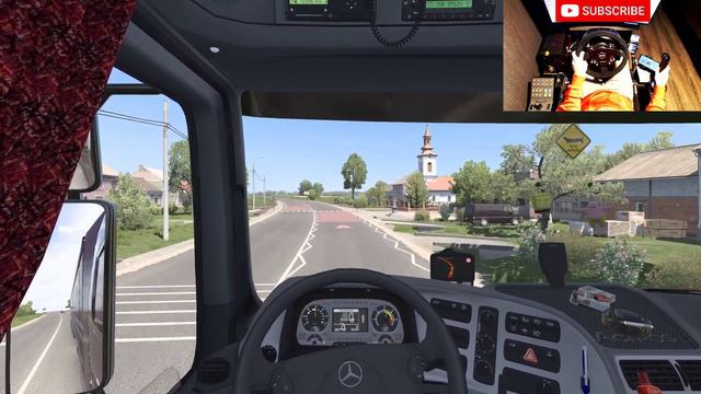 ETS2 - Mercedes-Benz Actros V8 Open pipe - Chill ride ?? - Wheel cam - ProMods - Gameplay 2K ? EP35 смотреть онлайн