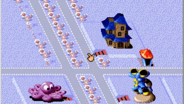 Играю в Theme park для sega 16 bit с кодом на деньги. смотреть онлайн