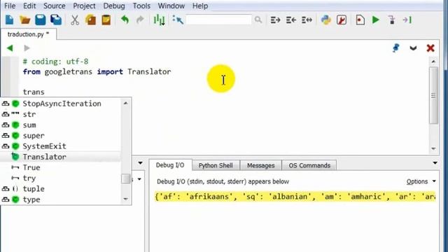 Le module de traduction googletrans partie1 смотреть онлайн