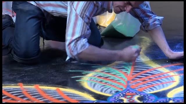 Удивительные картины из песка от Джо Мангрума смотреть онлайн