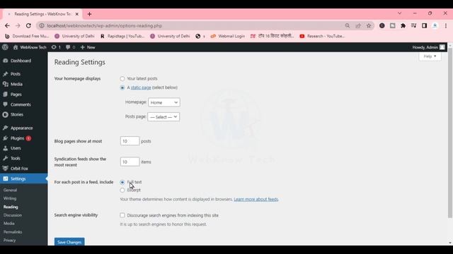 #11 WordPress Front page कैसे Setup करे ? | How to setup Page as Homepage in WordPress #webknowtech смотреть онлайн