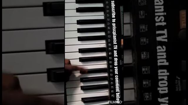 How to play Alpha and omega on piano with a single note. смотреть онлайн