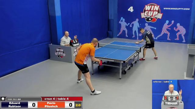 21:00  Рубцов Эдуард  3-1 Плющ Павел  стол 4  ЮГ-5  20.05.22