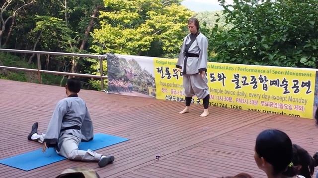 Martial Arts Golgulsa Mountain Temple South Korea Боевые искусства Горный монастырь Голгулса Корея