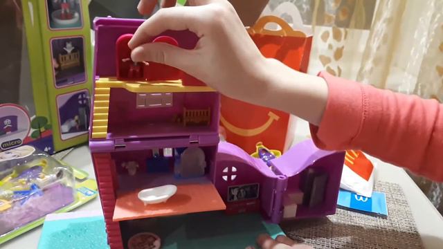 Игровой набор Polly Pocket Дом Полли, «Шани и космический корабль» и Хэппи мил!!!