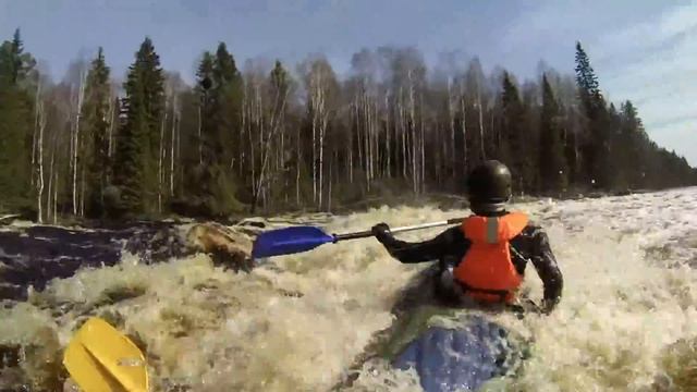 Шуя, порог Кеняйкоски, начало мая 2013 смотреть онлайн