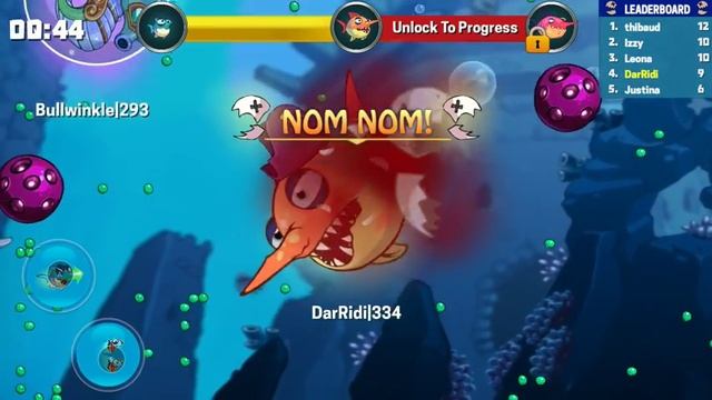 Рыба удильщик третия эволюция новая рыба угорь EATME.IO Рыба ест рыбу смотреть онлайн