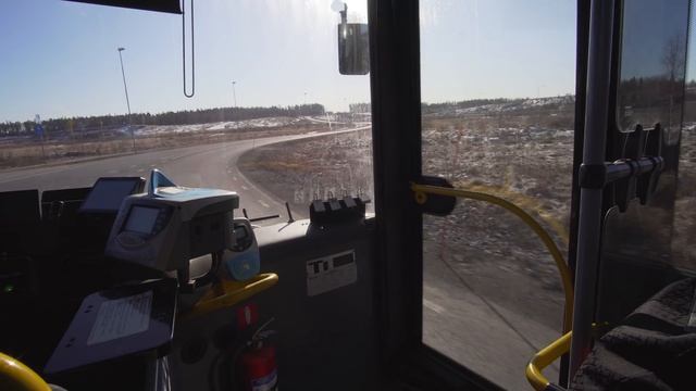 Sweden, Stockholm, Ride With Bus 583 From Märsta Railway Station To Arlanda Airport Terminal 5